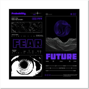 Streetwear Brutalism Purple Design Posters and Art